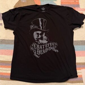 Grateful Dead Skull with Top Hat and Roses Vintage Band XL T-Shirt